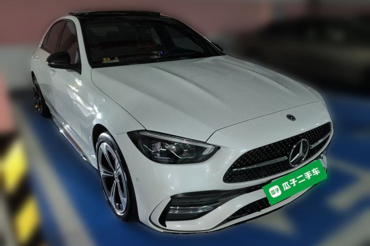Used Mercedes-Benz C-Class 2022 C 260 L Obsidian Night Sport Edition Front Right 45 Deg
