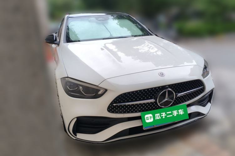 Used Mercedes-Benz C-Class 2022 C 260 L Obsidian Night Sport Edition Front Right 45 Deg