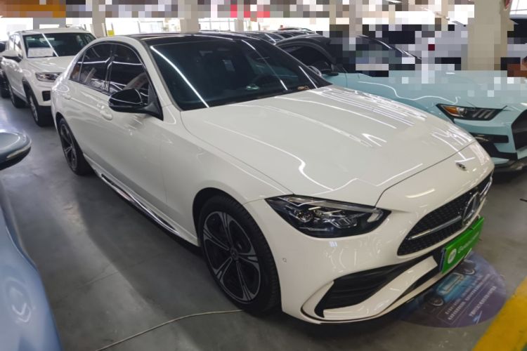 Used Mercedes-Benz C-Class 2022 C 260 L Obsidian Night Sport Edition Front Right 45 Deg