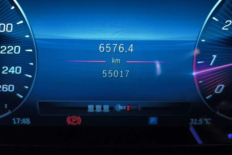 Used Mercedes-Benz C-Class 2022 C 260 L Obsidian Night Sport Edition Odometer Close Up