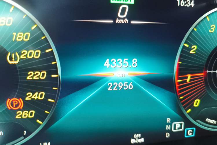 Used Mercedes-Benz C-Class 2022 Refreshed C 260 Coupe Odometer Close Up