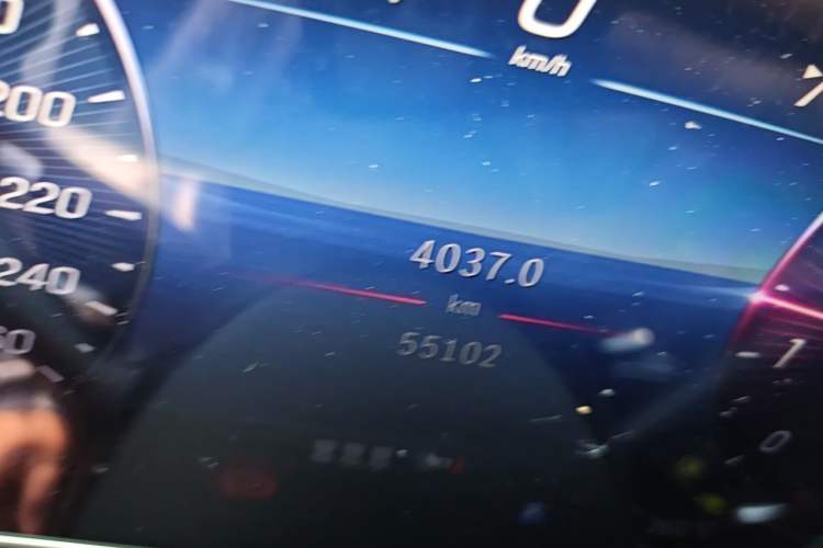 Used Mercedes-Benz C-Class 2022 C 260 L Sport Edition Odometer Close Up