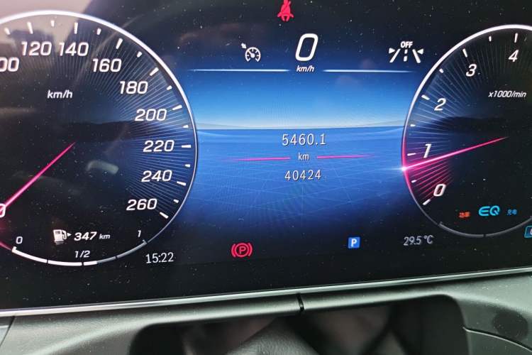Used Mercedes-Benz C-Class 2022 C 200 L Sport Edition Odometer Close Up