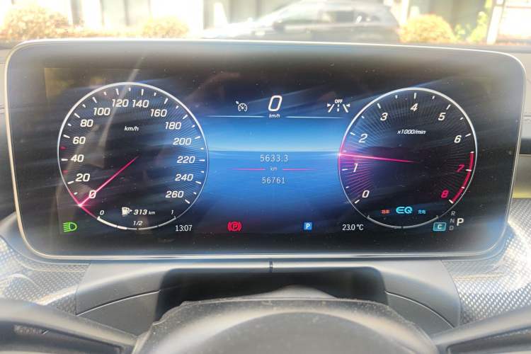 Used Mercedes-Benz C-Class 2022 C 260 L Sport Edition Odometer Close Up
