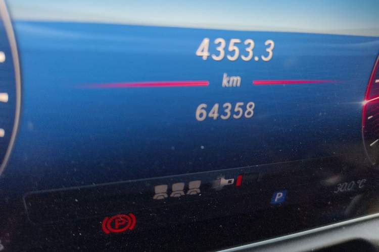 Used Mercedes-Benz C-Class 2022 C 260 L Sport Edition Odometer Close Up