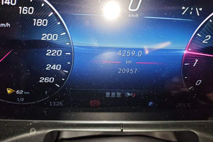 Used Mercedes-Benz C-Class 2022 C 260 L Sport Edition Odometer Close Up