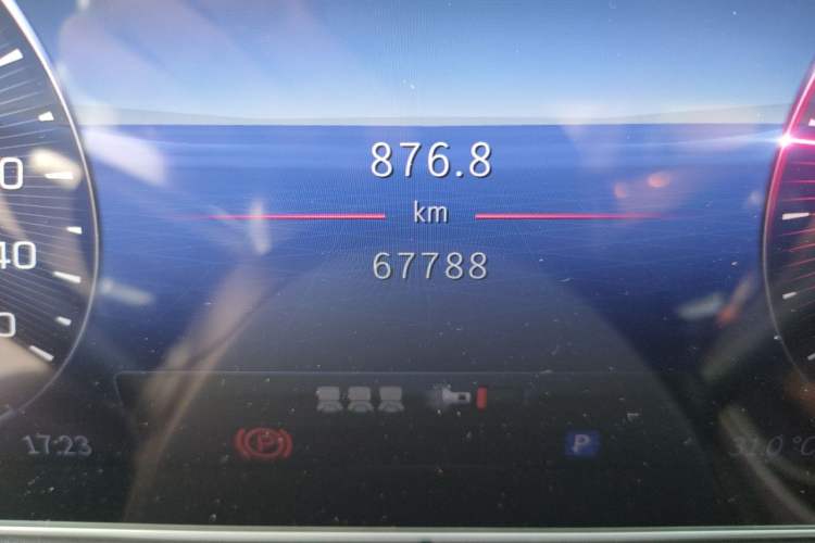 Used Mercedes-Benz C-Class 2022 C 260 L Obsidian Night Sport Edition Odometer Close Up