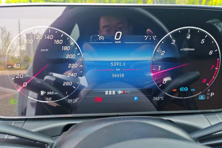 Used Mercedes-Benz C-Class 2022 C 260 L Sport Edition Odometer Close Up