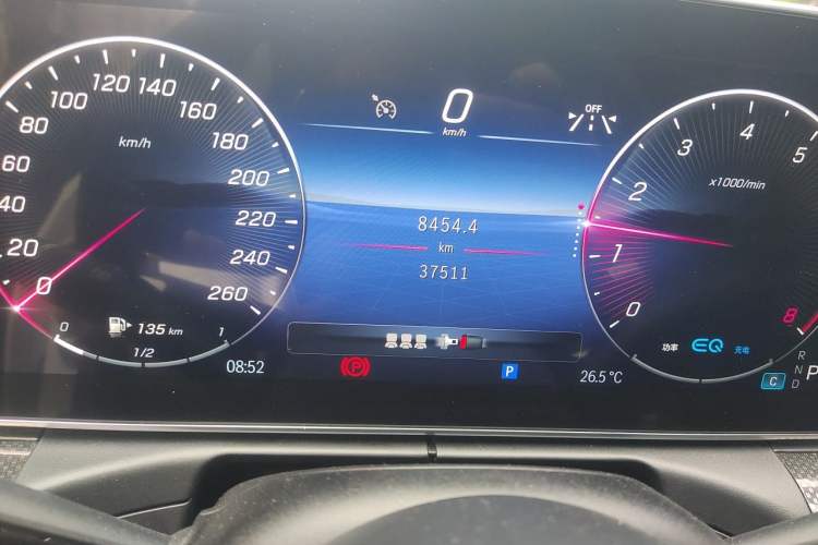 Used Mercedes-Benz C-Class 2022 Restyled C 260 L Sport Edition Odometer Close Up