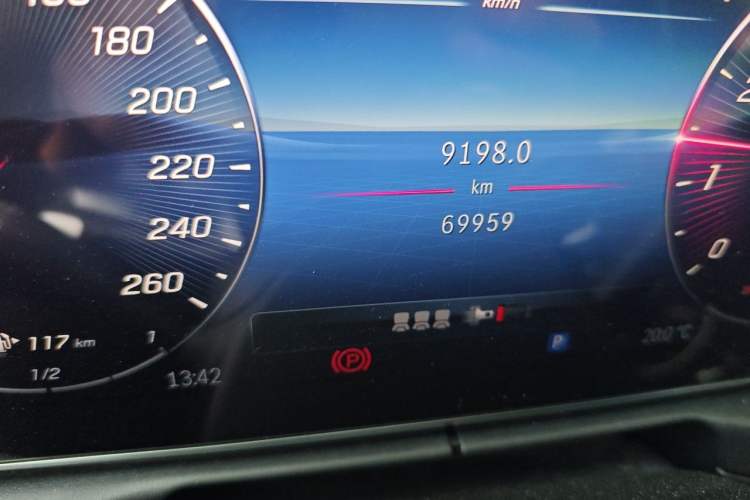 Used Mercedes-Benz C-Class 2022 C 260 L Sport Edition Odometer Close Up