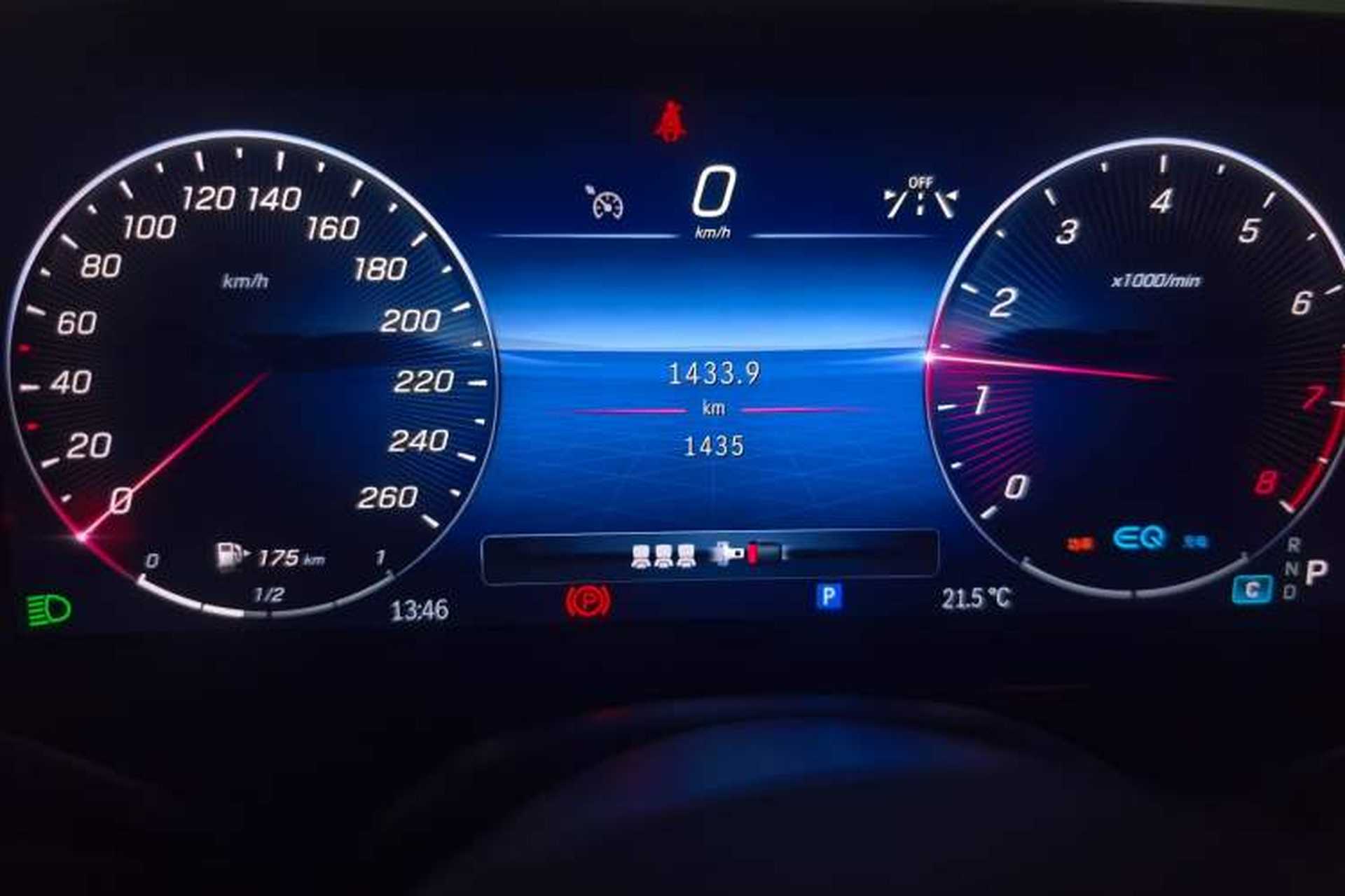 Used Mercedes-Benz C-Class 2022 Restyled C 260 L Sport Edition 4MATIC Odometer Close Up