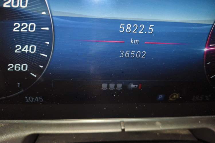 Used Mercedes-Benz C-Class 2022 C 260 L Sport Edition Odometer Close Up