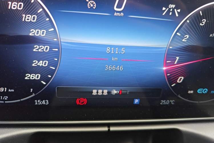 Used Mercedes-Benz C-Class 2022 Restyled C 260 L Sport Edition Odometer Close Up