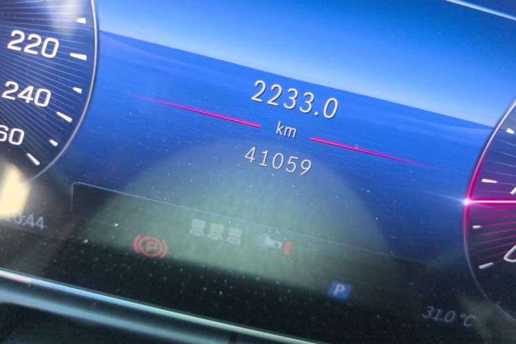 Used Mercedes-Benz C-Class 2022 Restyled C 260 L Sport Edition Odometer Close Up