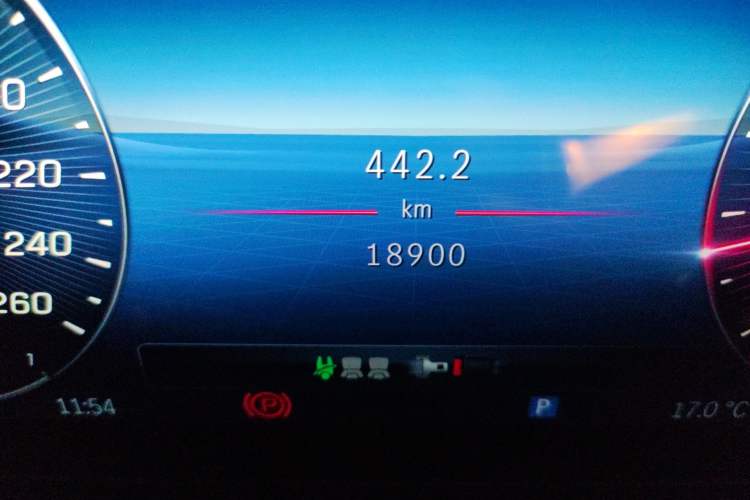 Used Mercedes-Benz C-Class 2022 C 200 L Sport Edition Odometer Close Up