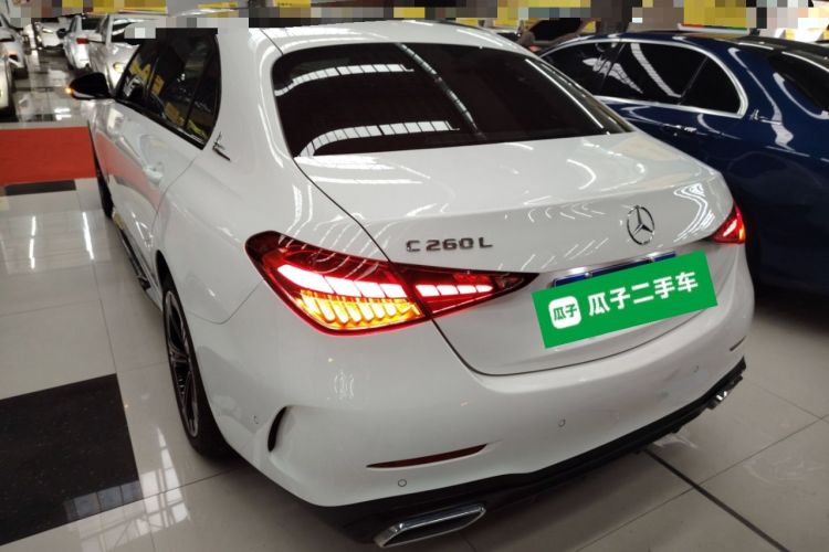 Used Mercedes-Benz C-Class 2022 C 260 L Obsidian Night Sport Edition Rear Left 45 Deg