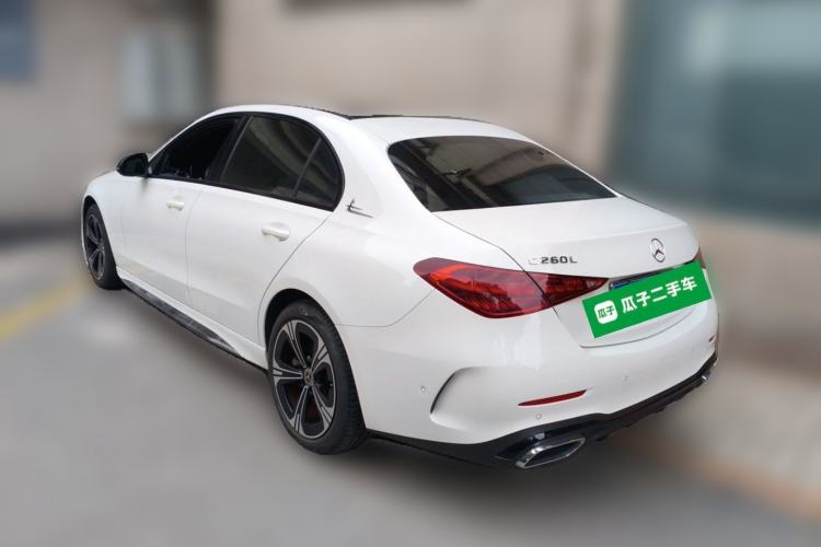 Used Mercedes-Benz C-Class 2022 C 260 L Obsidian Night Sport Edition Rear Left 45 Deg