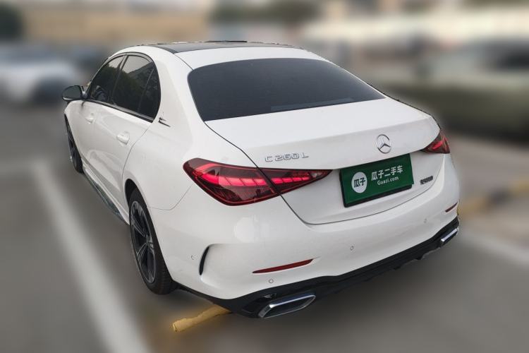 Used Mercedes-Benz C-Class 2022 C 260 L Obsidian Night Sport Edition Rear Left 45 Deg