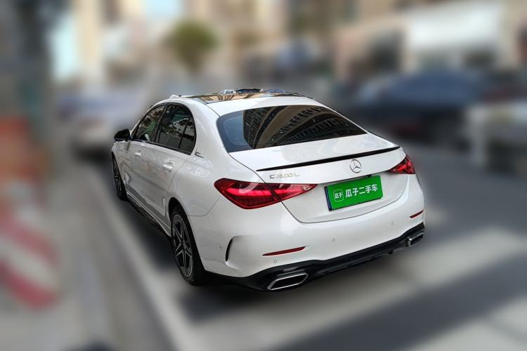 Used Mercedes-Benz C-Class 2022 C 260 L Obsidian Night Sport Edition Rear Left 45 Deg