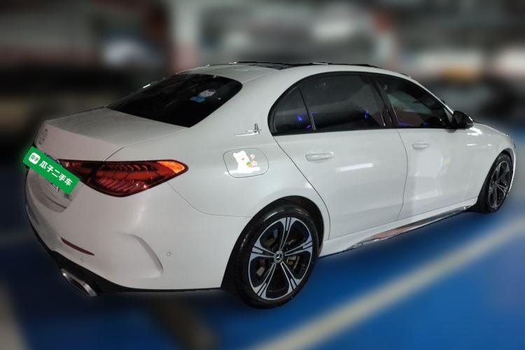 Used Mercedes-Benz C-Class 2022 C 260 L Obsidian Night Sport Edition Rear Right 45 Deg