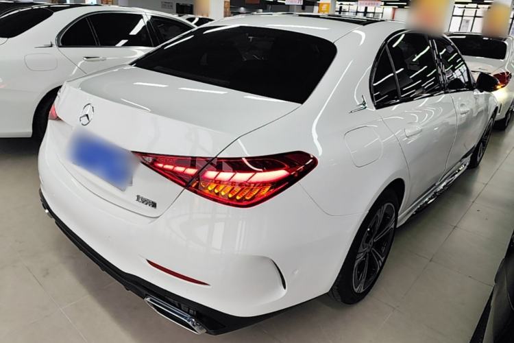 Used Mercedes-Benz C-Class 2022 C 260 L Obsidian Night Sport Edition Rear Right 45 Deg