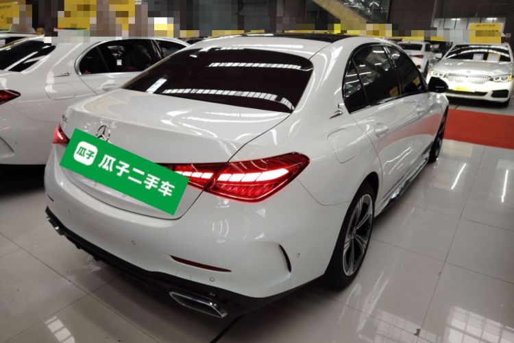 Used Mercedes-Benz C-Class 2022 C 260 L Obsidian Night Sport Edition Rear Right 45 Deg