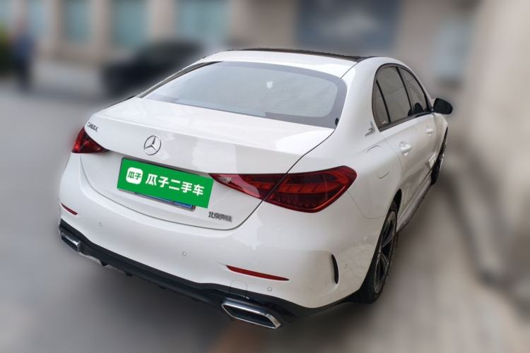 Used Mercedes-Benz C-Class 2022 C 260 L Obsidian Night Sport Edition Rear Right 45 Deg