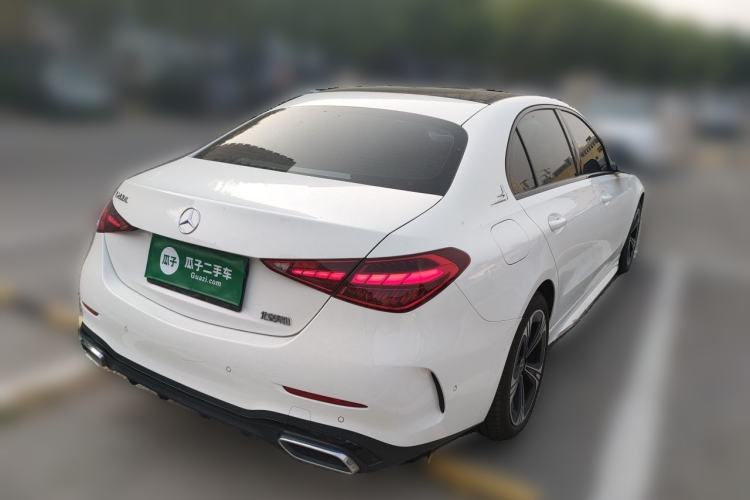 Used Mercedes-Benz C-Class 2022 C 260 L Obsidian Night Sport Edition Rear Right 45 Deg