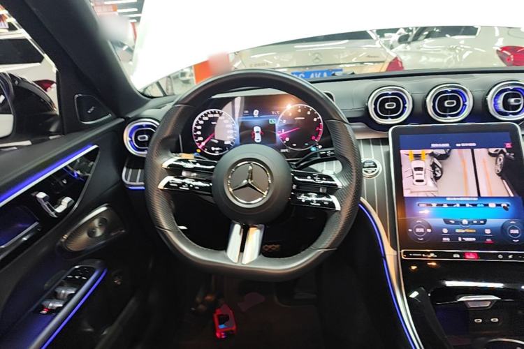 Used Mercedes-Benz C-Class 2022 C 260 L Obsidian Night Sport Edition Steering Wheel