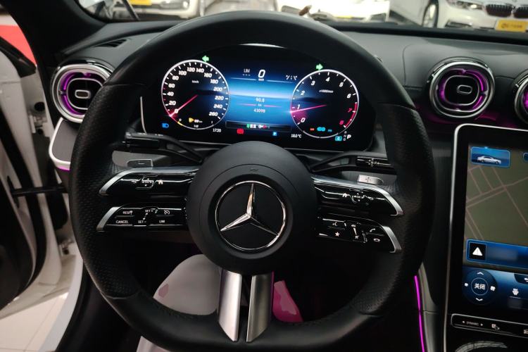 Used Mercedes-Benz C-Class 2022 C 260 L Obsidian Night Sport Edition Steering Wheel