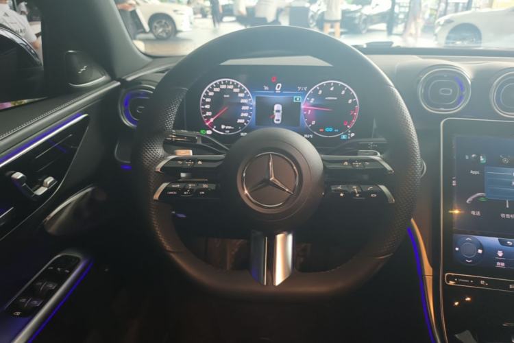 Used Mercedes-Benz C-Class 2022 C 260 L Obsidian Night Sport Edition Steering Wheel