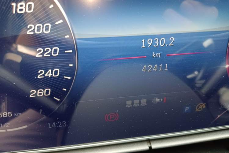 Used Mercedes-Benz C-Class 2023 C 260 L Bright Night Sports Edition Odometer Close Up