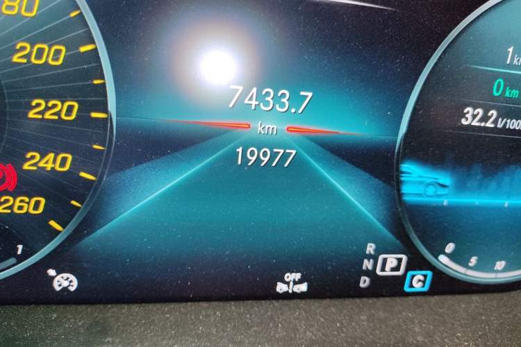 Used Mercedes-Benz C-Class 2023 C 260 Coupe Odometer Close Up
