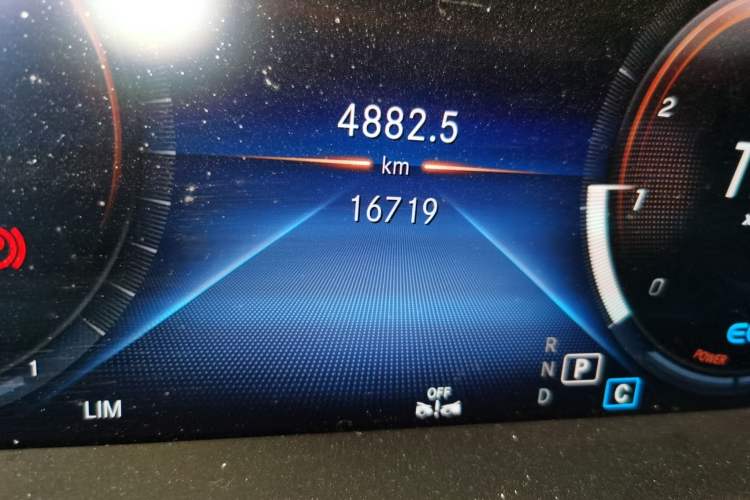 Used Mercedes-Benz C-Class 2023 C 260 Coupe Odometer Close Up