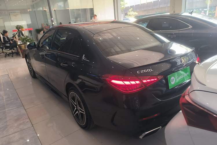 Used Mercedes-Benz C-Class 2023 Restyled C 260 L Night Edition Sports Version Rear Left 45 Deg