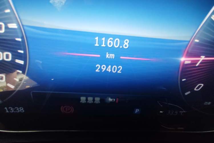 Used Mercedes-Benz C-Class 2023 C 260 L Sport Edition Odometer Close Up
