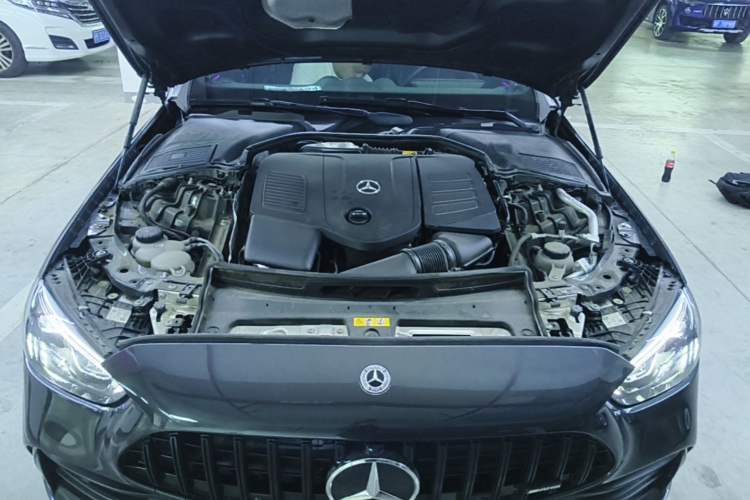 Used Mercedes-Benz C-Class 2023 Second Facelift C 260 L Sport Edition Engine Bay
