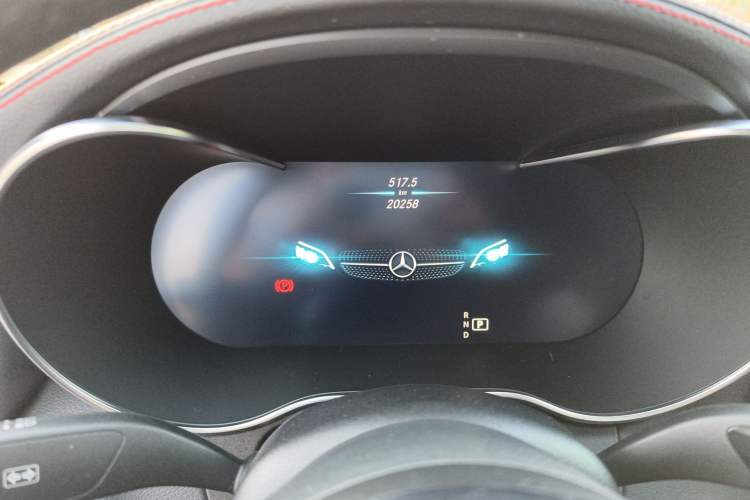 Used Mercedes-Benz C-Class 2023 C 260 Coupe Odometer Close Up