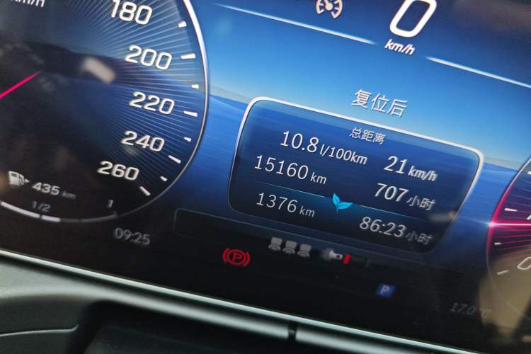 Used Mercedes-Benz C-Class 2023 C 260 L Bright Night Sports Edition Odometer Close Up