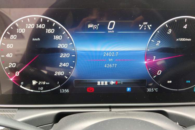 Used Mercedes-Benz C-Class 2023 C 260 L Sport Edition Odometer Close Up