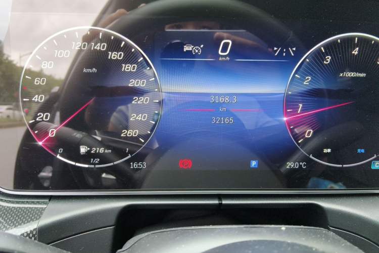 Used Mercedes-Benz C-Class 2023 C 260 L Sport Edition Odometer Close Up