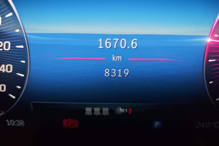 Used Mercedes-Benz C-Class 2023 C 260 L Bright Night Sports Edition Odometer Close Up