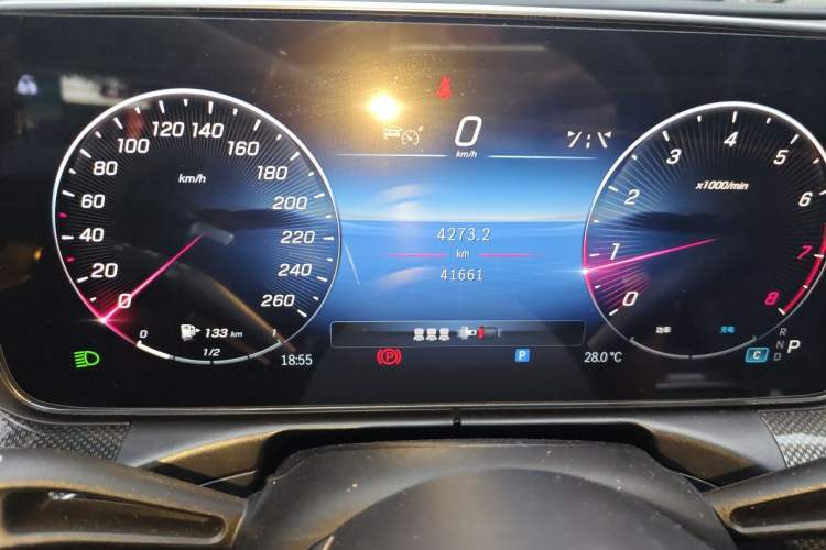 Used Mercedes-Benz C-Class 2023 C 260 L Sport Edition Odometer Close Up