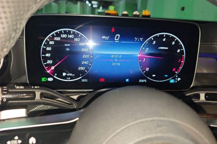 Used Mercedes-Benz C-Class 2023 Second Facelift C 260 L Sport Edition Odometer Close Up
