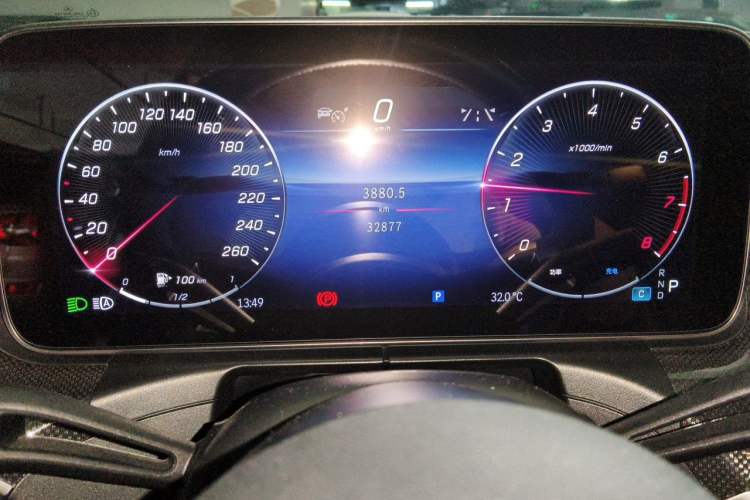 Used Mercedes-Benz C-Class 2023 C 260 L Sport Edition Odometer Close Up