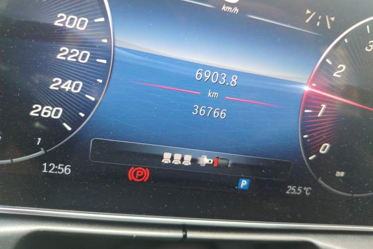 Used Mercedes-Benz C-Class 2023 C 260 L Sport Edition Odometer Close Up