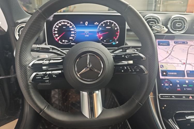 Used Mercedes-Benz C-Class 2023 Restyled C 260 L Night Edition Sports Version Steering Wheel