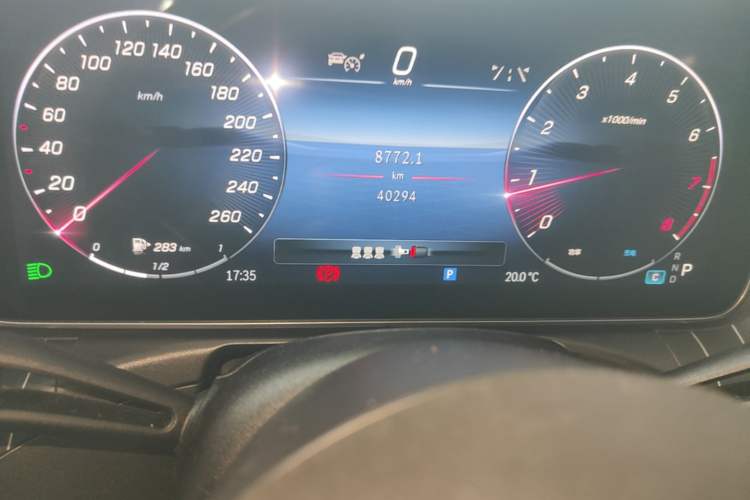 Used Mercedes-Benz C-Class 2023 C 260 L Sport Edition Odometer Close Up