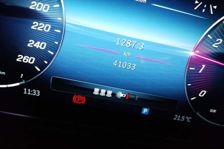 Used Mercedes-Benz C-Class 2023 Restyled C 260 L Night Edition Sports Version Odometer Close Up