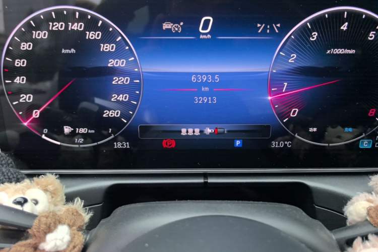 Used Mercedes-Benz C-Class 2023 Restyled C 260 L Sport Edition Odometer Close Up
